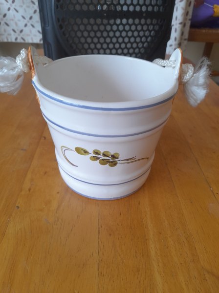 Vente Cache pot forme seau a suspension