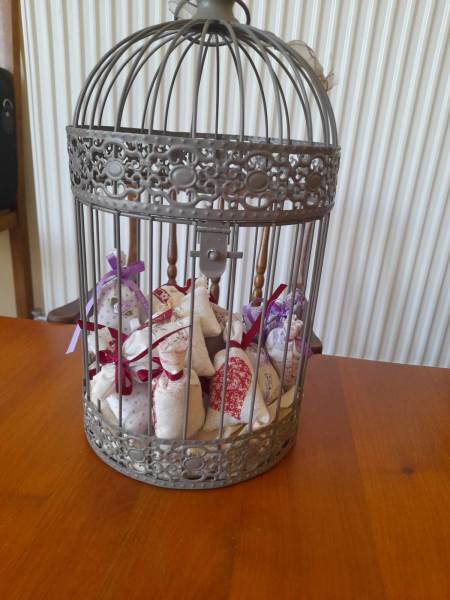 Cage à oiseaux décorative à suspendre
