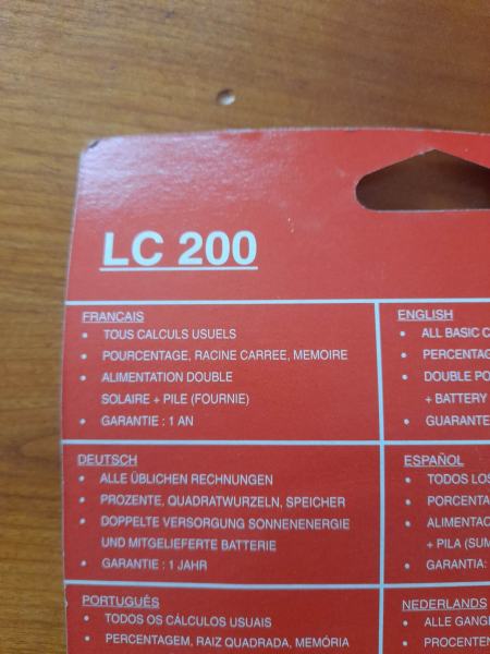 Calculatrice lexibook lc200 pas cher