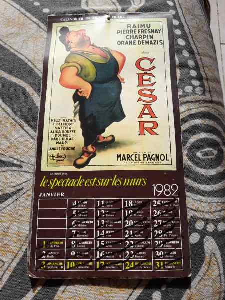 Calendrier la vie ouvri&egrave;res 1982