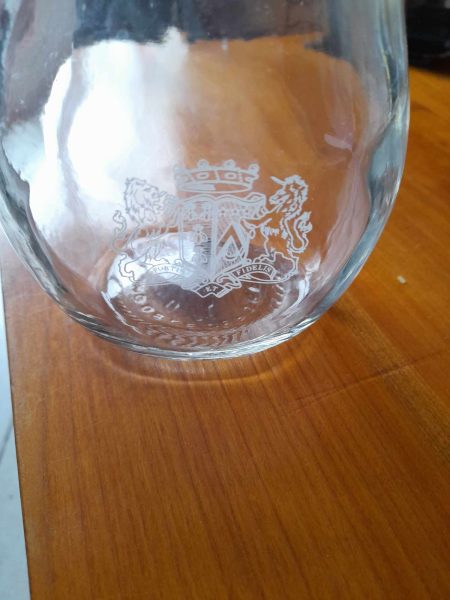 Vente Carafe en verre cognac " fortis et fidelis "