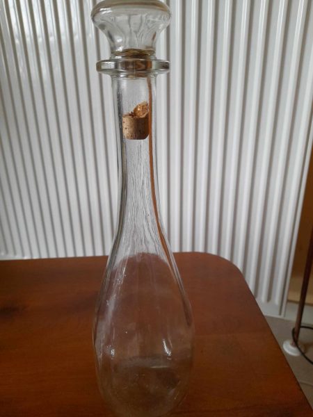Carafe en verre cognac " fortis et fidelis " pas cher