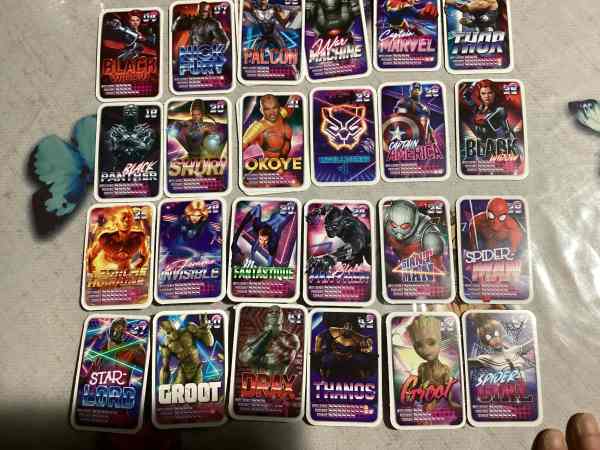 Cartes marvel r&eacute;v&egrave;le ton pouvoir 2021 neuves