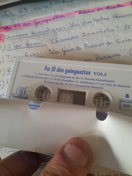 Vente Cassette audio " au fil des guinguettes "