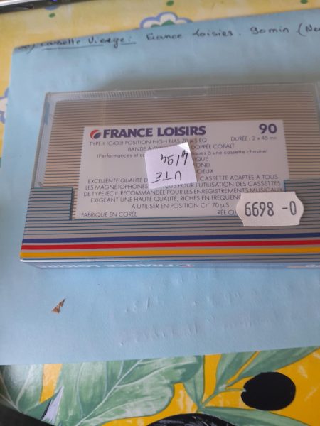 Vente Cassette audio " cassette vierge "