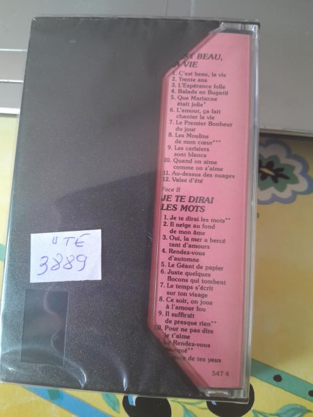 Vente Cassette audio " chansons romantiques "