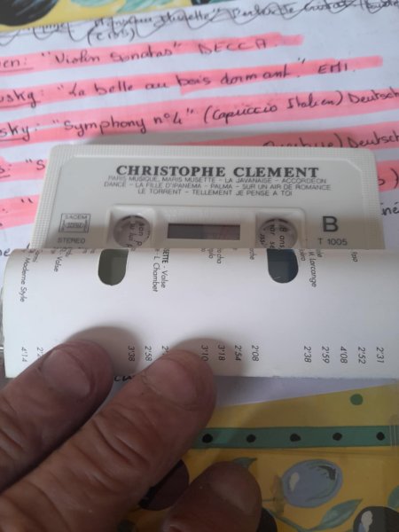 Vente Cassette audio " christophe cl&eacute;ment "