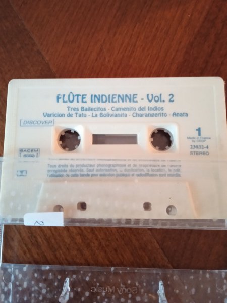 Cassette audio " flute indienne "