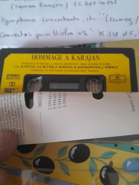 Vente Cassette audio " herbert von karajan "