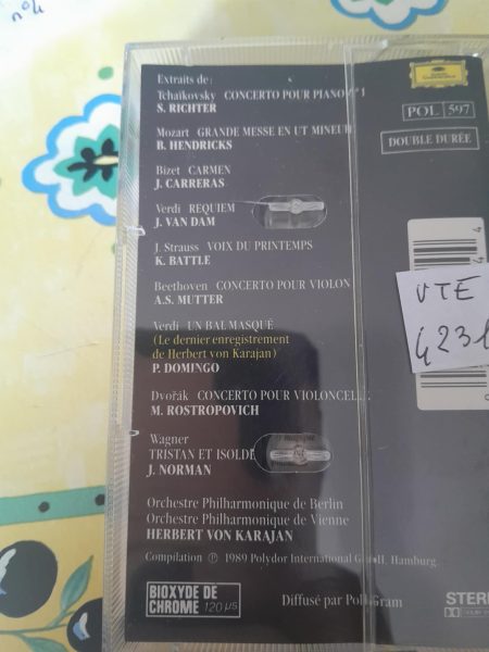 Cassette audio " herbert von karajan " pas cher