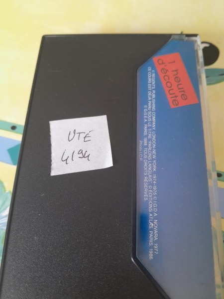 Cassette audio " je parle l'anglais " pas cher