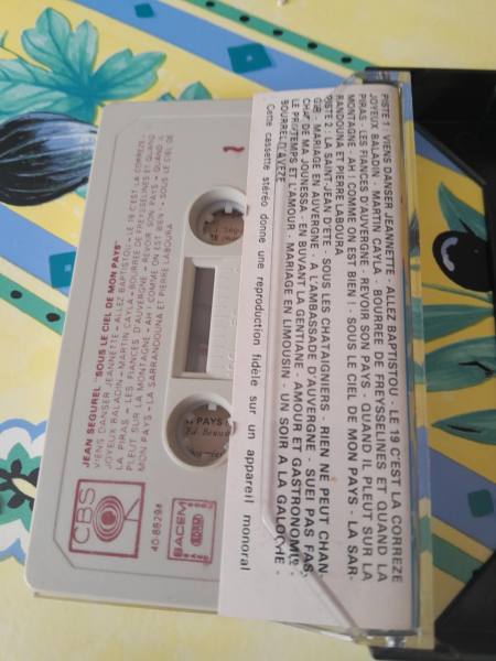 Vente Cassette audio " jean s&eacute;gurel "