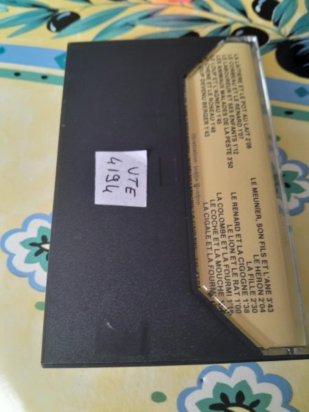 Cassette audio " les fables de la fontaine " pas cher