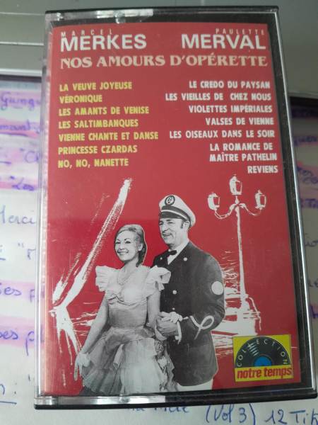 Cassette audio " nos amours d'op&eacute;rette "