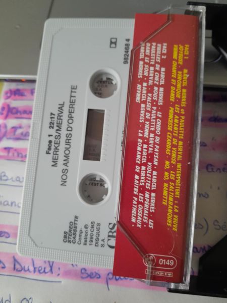 Vente Cassette audio " nos amours d'op&eacute;rette "