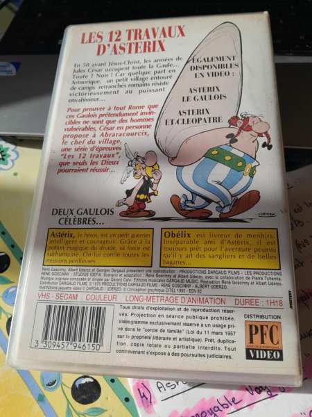 Cassette vhs "  ast&eacute;rix " pas cher
