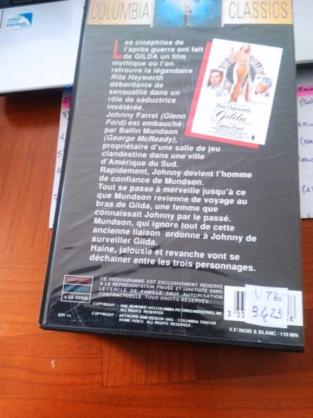 Cassette vhs " gilda " pas cher