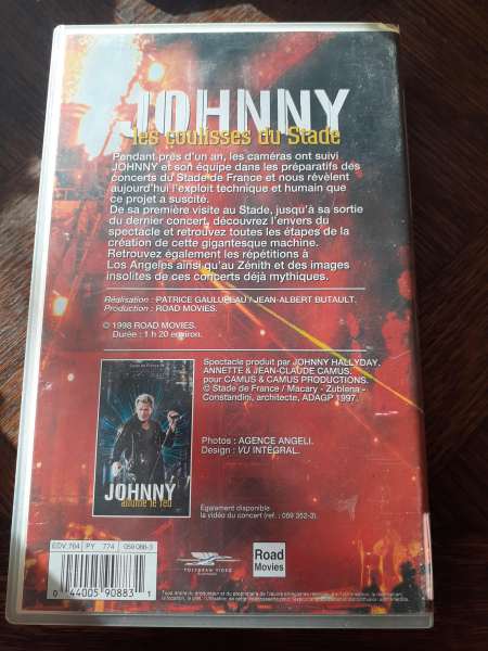 Vente Cassette vhs " johnny halliday"
