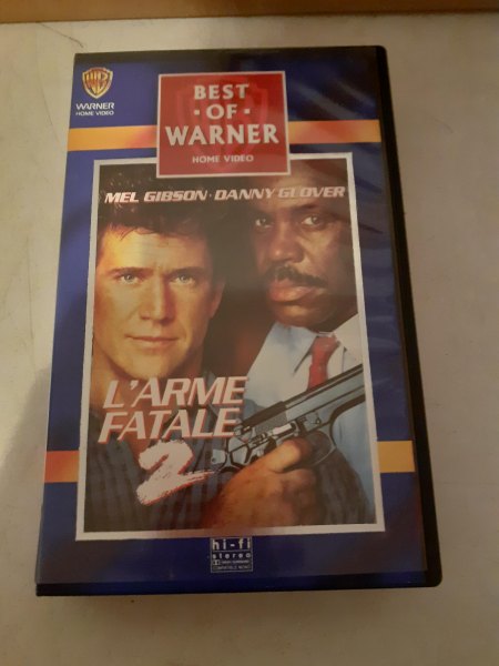 Cassette vhs "l' arme fatale 2 "
