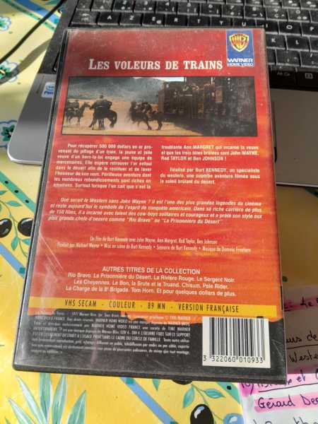 Cassette vhs "  les voleurs de trains " pas cher