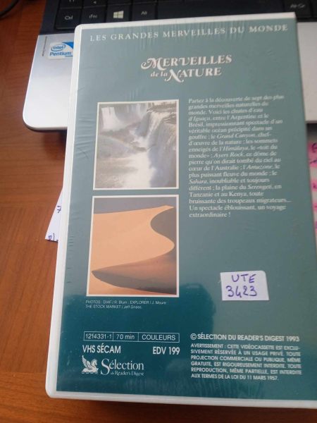 Vente Cassette vhs " merveilles de la nature "
