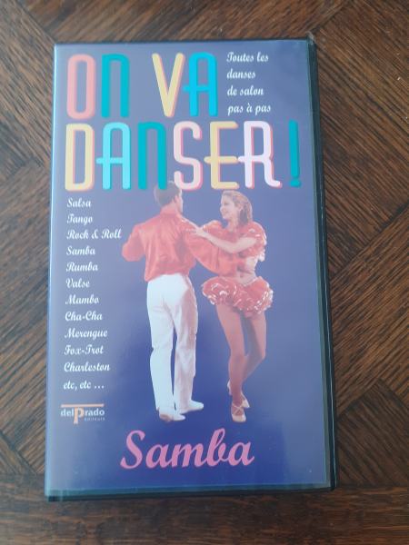 Cassette vhs "on va danser" samba