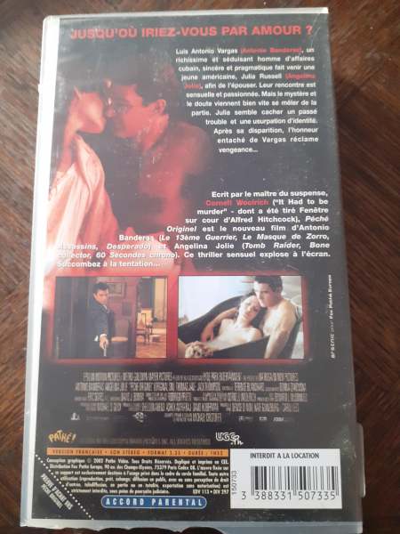 Vente Cassette vhs " p&eacute;ch&egrave; originel"
