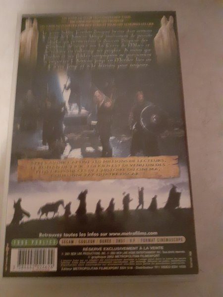 Vente Cassette vhs "seigneur des anneaux"