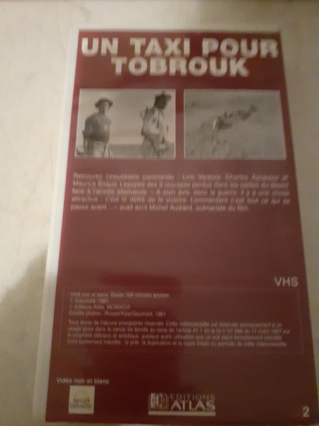 Vente Cassette vhs " un taxi pour tobrook "
