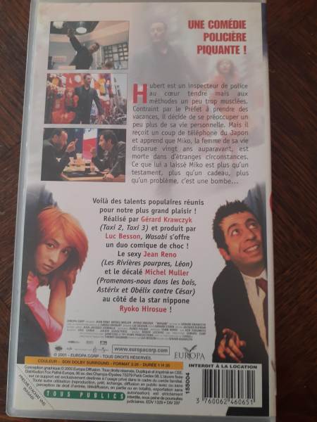 Vente Cassette vhs "wasabi"