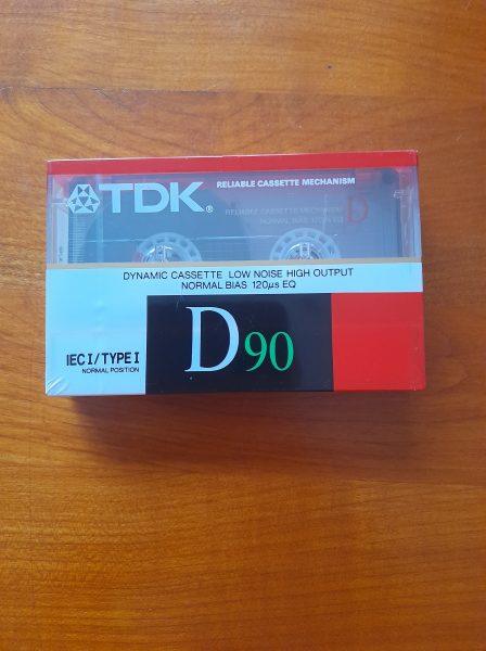 Cassette vierge tdk d90 iec/type i