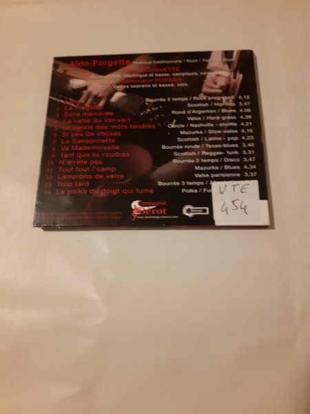Vente Cd  "aldo forgette"