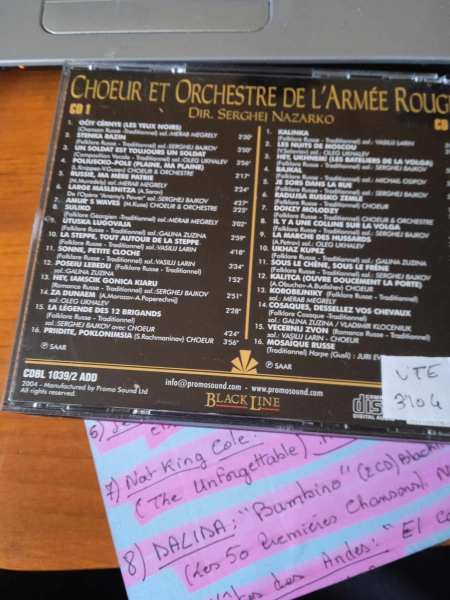 Vente Cd  " choeur et orchestre de l'armée rouge "