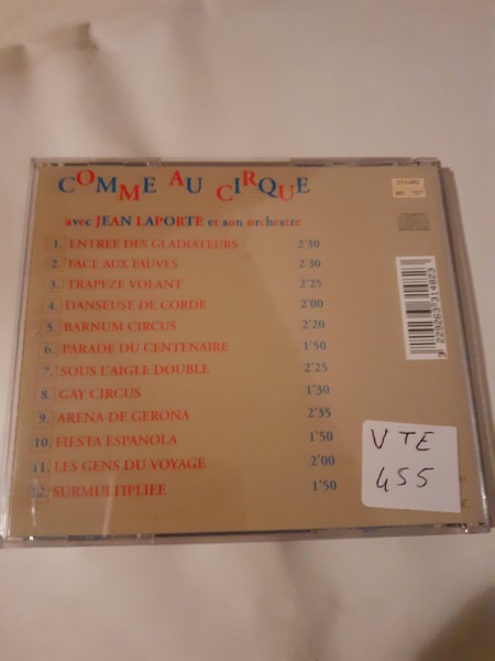 Vente Cd  " comme au cirque"