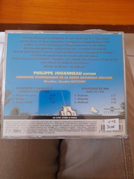 Vente Cd  " concerto d'aranjuez "