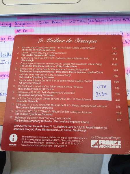 Vente Cd " le meilleur du classique "