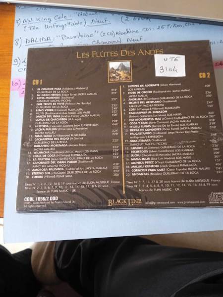 Vente Cd  " les flutes des andes "