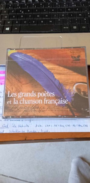 Cd  " les grands po&eacute;tes " et la chanson fran&ccedil;aise