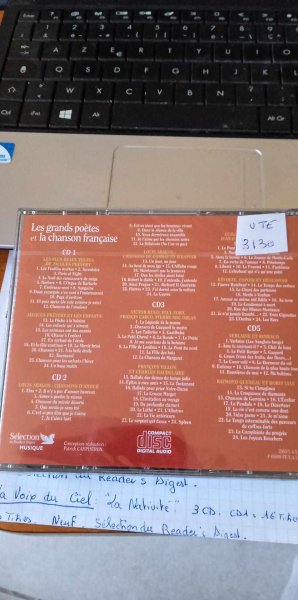 Vente Cd  " les grands po&eacute;tes " et la chanson fran&ccedil;aise