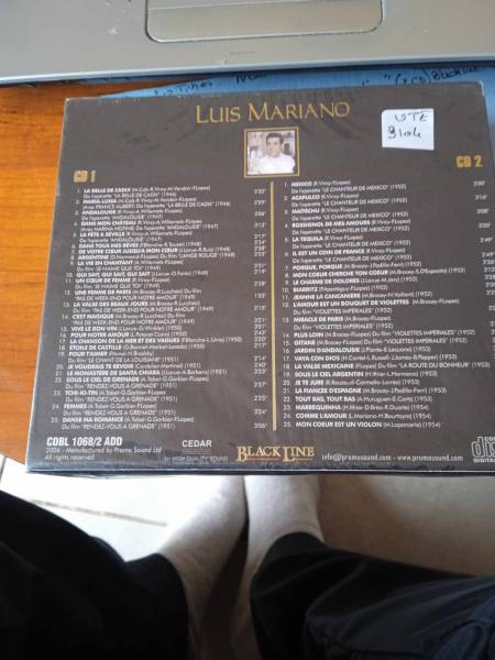 Vente Cd  " luis mariano "