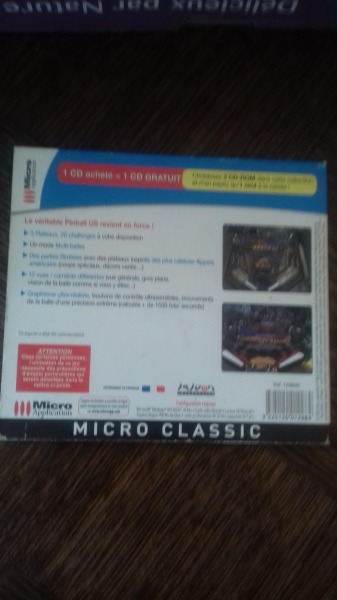 Vente Cd rom pc  flipper 3 d