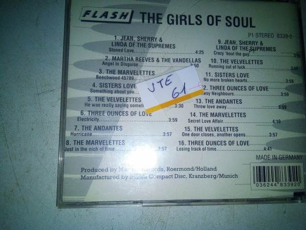 Vente Cd the girls of soul 16 titres
