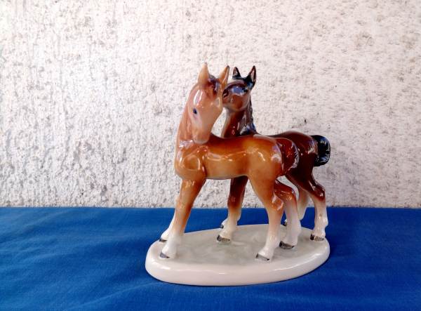 Ceramique- 2 chevaux