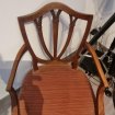 Chaise fauteuil de style louis philippe