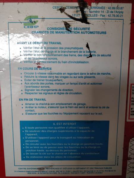 Chariot élévateur electrique salev pas cher