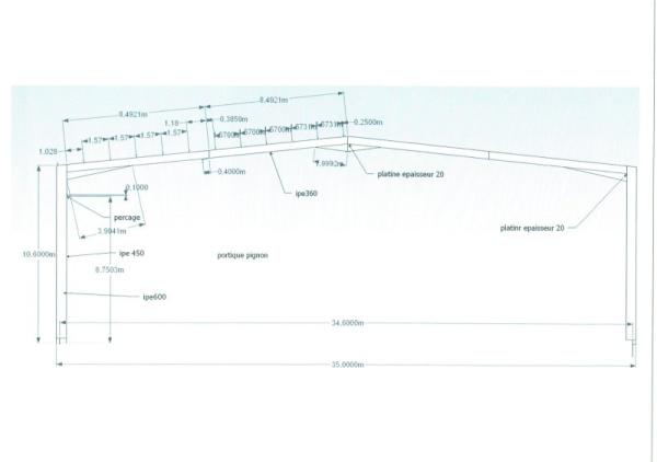 Vente Charpente m&eacute;tallique