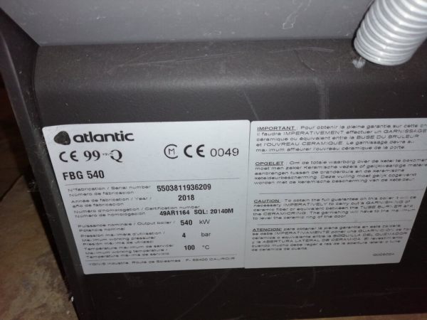 Annonce Lot de br&ucirc;leurs weishaupt et chaudi&egrave;res atlantic