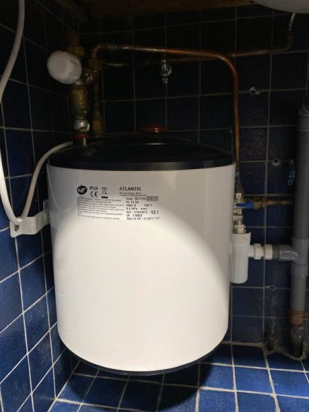 Chauffe-eau &eacute;lectrique 15l compact mono atlantic 3