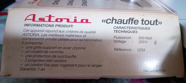 Chauffe plats chauffe croissants chauffe assiettes