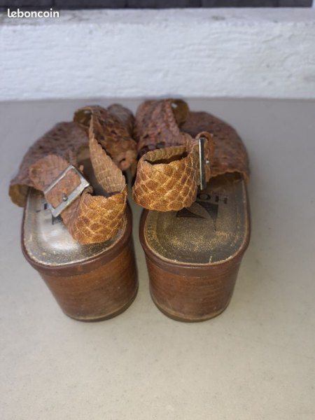 Vente Chaussure d'&eacute;t&eacute; tress&eacute;e